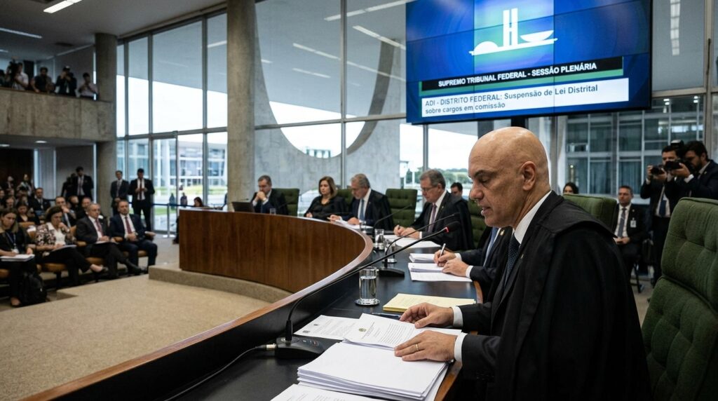 Alexandre de Moraes suspende lei distrital sobre nomeação de cargos comissionados
